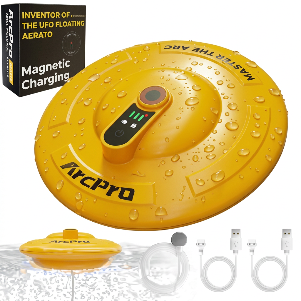 ArcPro UFO floating aerator with magnetic charging